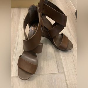 DVF Brown wedges